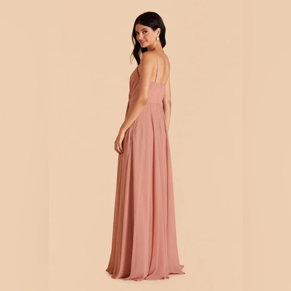 Birdy Grey Kaia Chiffon Dusty Rose Dress - Picture 3 of 8